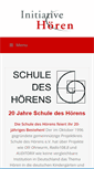 Mobile Screenshot of initiative-hoeren.de