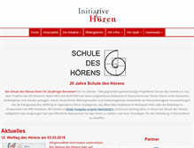 Tablet Screenshot of initiative-hoeren.de